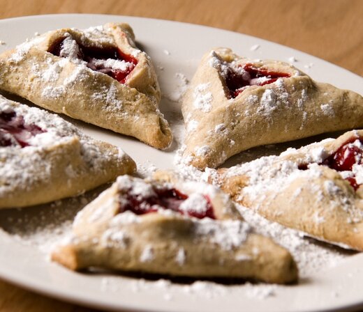 Raspberry hamantaschen