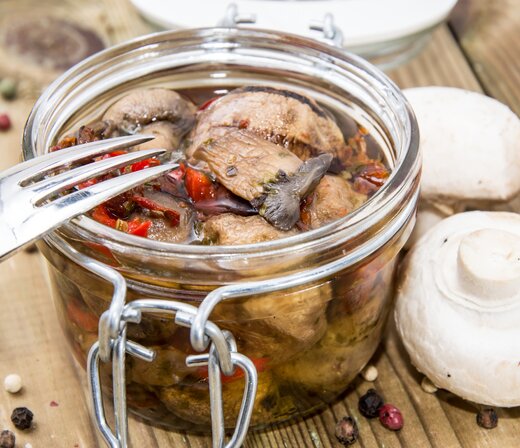 Pickled mushrooms