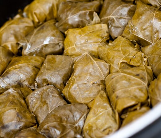 Kosher Turkey Stuffed Grape Leaves Pasture Range and Organic